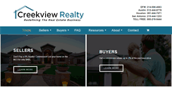 Desktop Screenshot of creekviewrealty.com