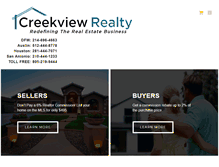 Tablet Screenshot of creekviewrealty.com